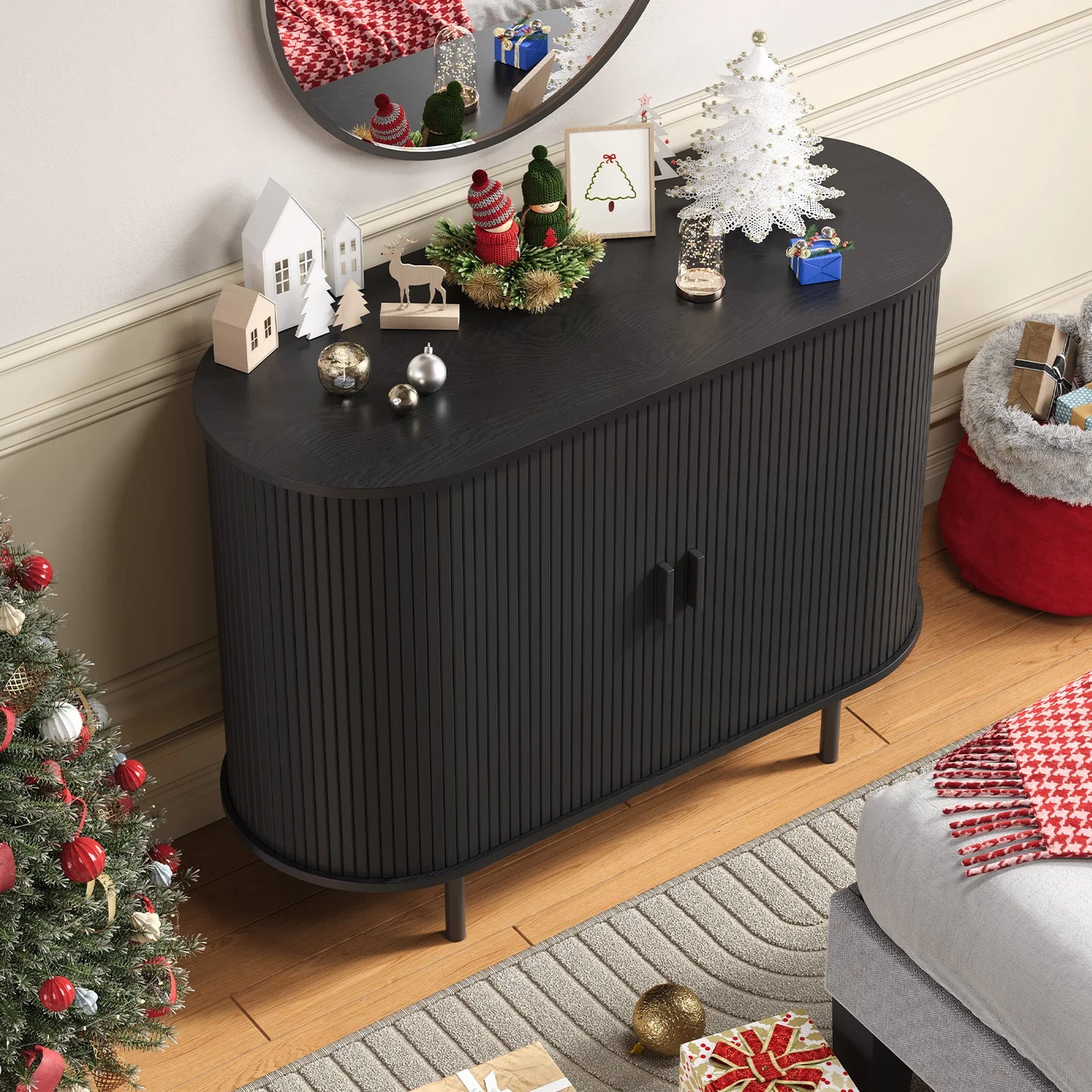 40" Sideboard with Sliding Door Storage and an Adjustable Shelf