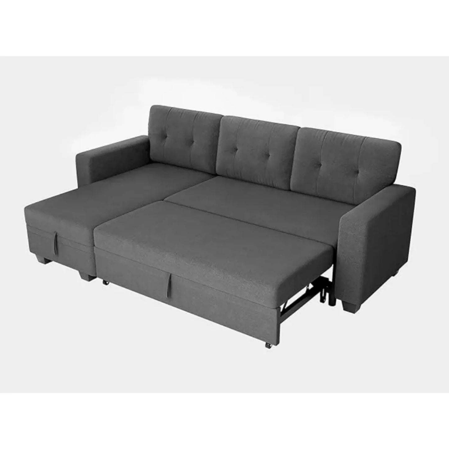 Reversible Convertible Sleeper Sofa with Storage Chaise
