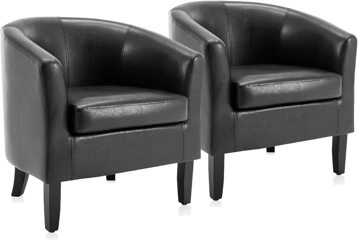 Linen Accent Barrel Chairs, Set of 2