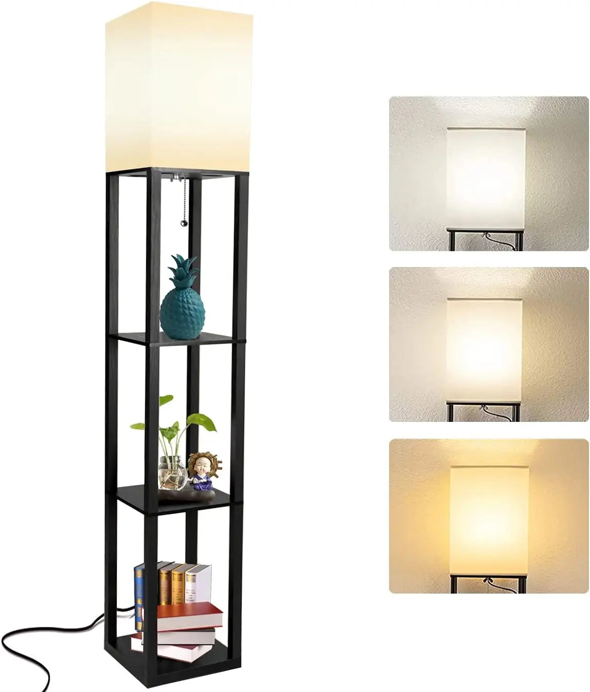 Modern Floor Lamp with Shelf