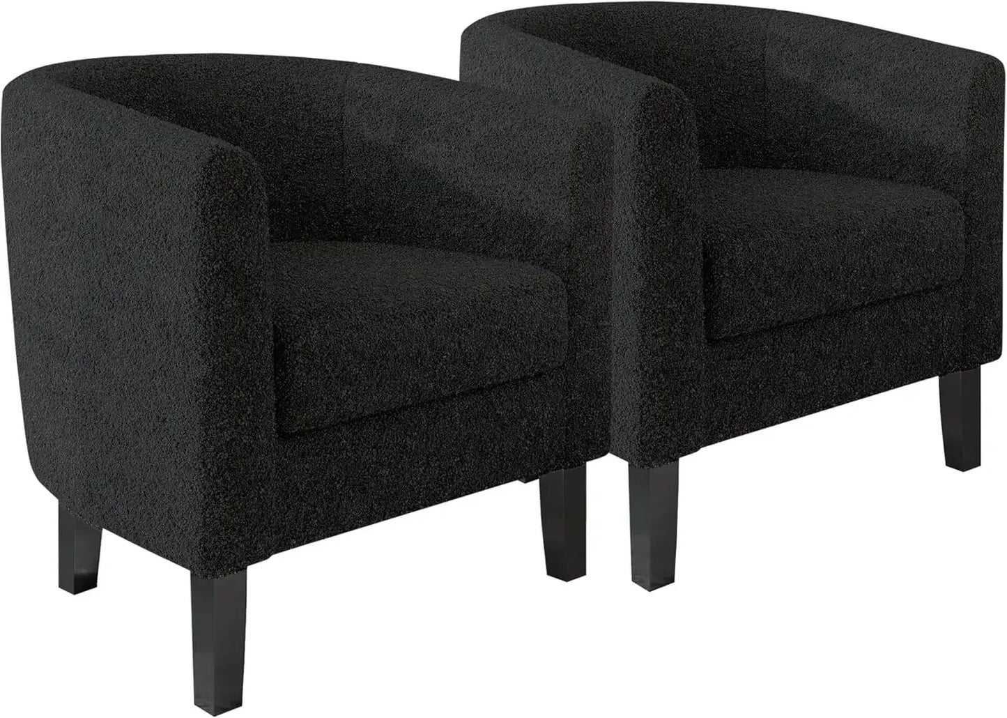 Linen Accent Barrel Chairs, Set of 2