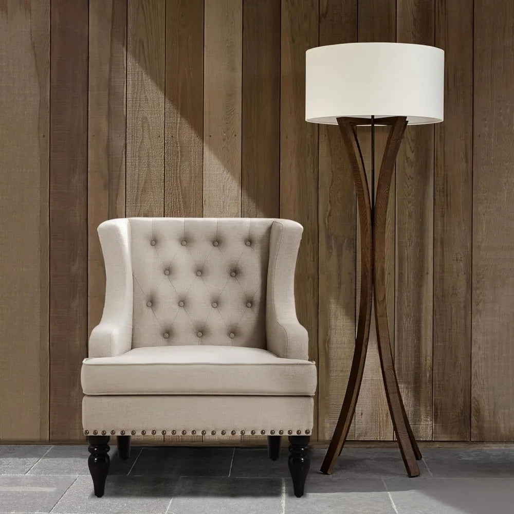 Amelia 29" Modern Upholstered Wingback Armchair