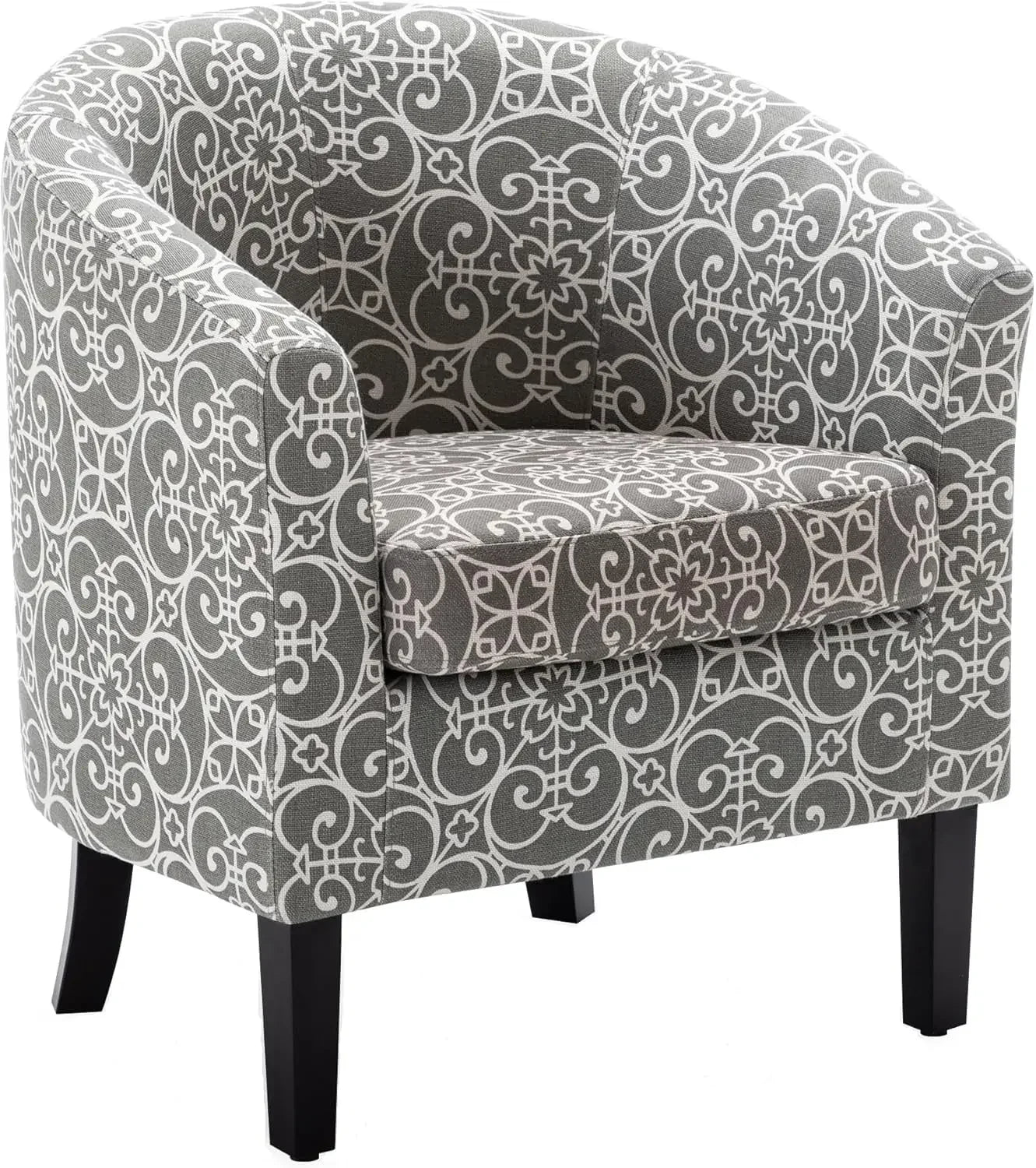 Linen Accent Barrel Chairs, Set of 2