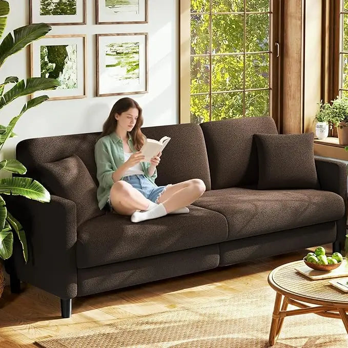 83" Teddy Fleece Loveseat with Tool-Free Setup