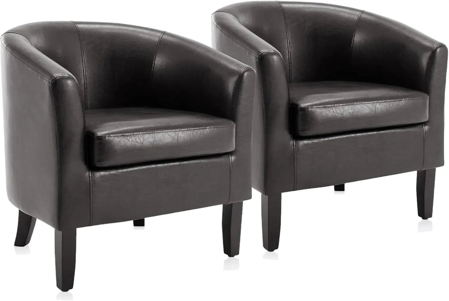 Linen Accent Barrel Chairs, Set of 2
