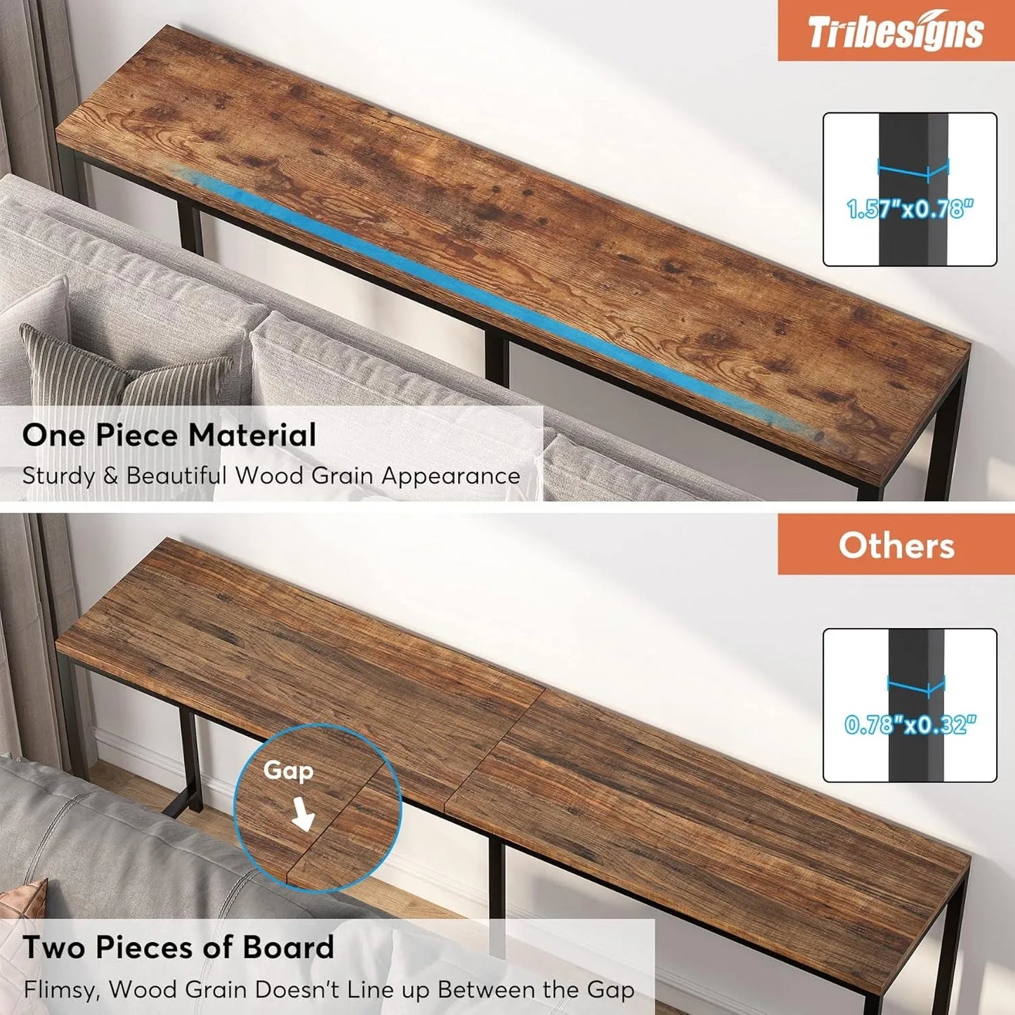 70.9 inch Extra Long Console Table