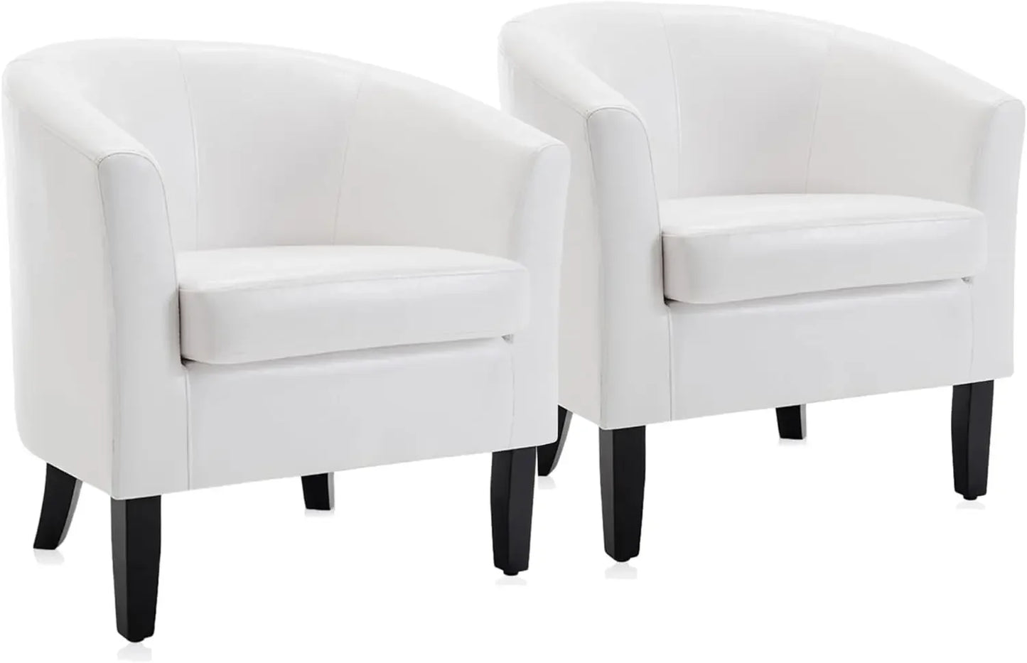 Linen Accent Barrel Chairs, Set of 2
