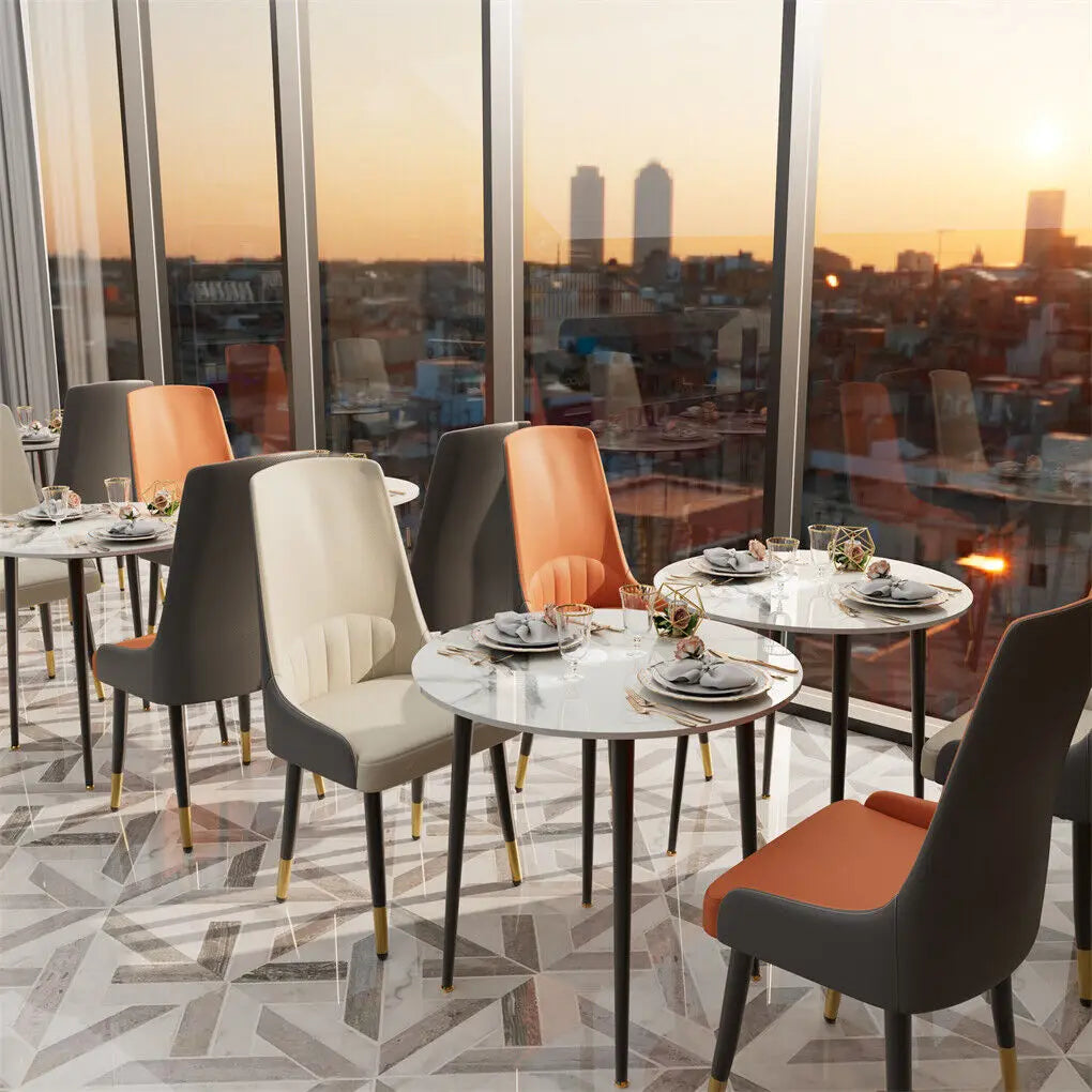 LUVODI 2PCS Microfiber Leather Dining Room Chairs