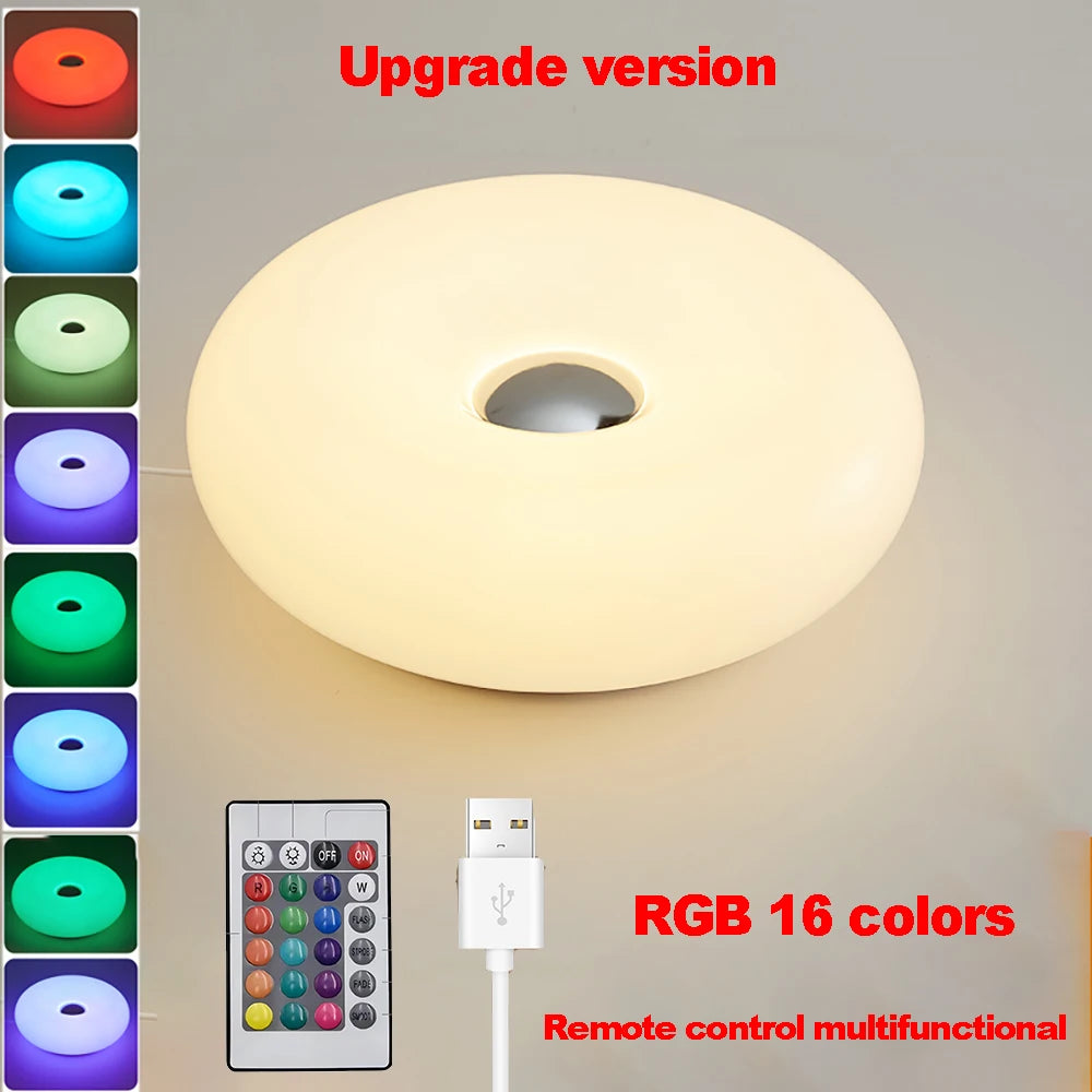Bauhaus Donut Table Lamp with USB plug
