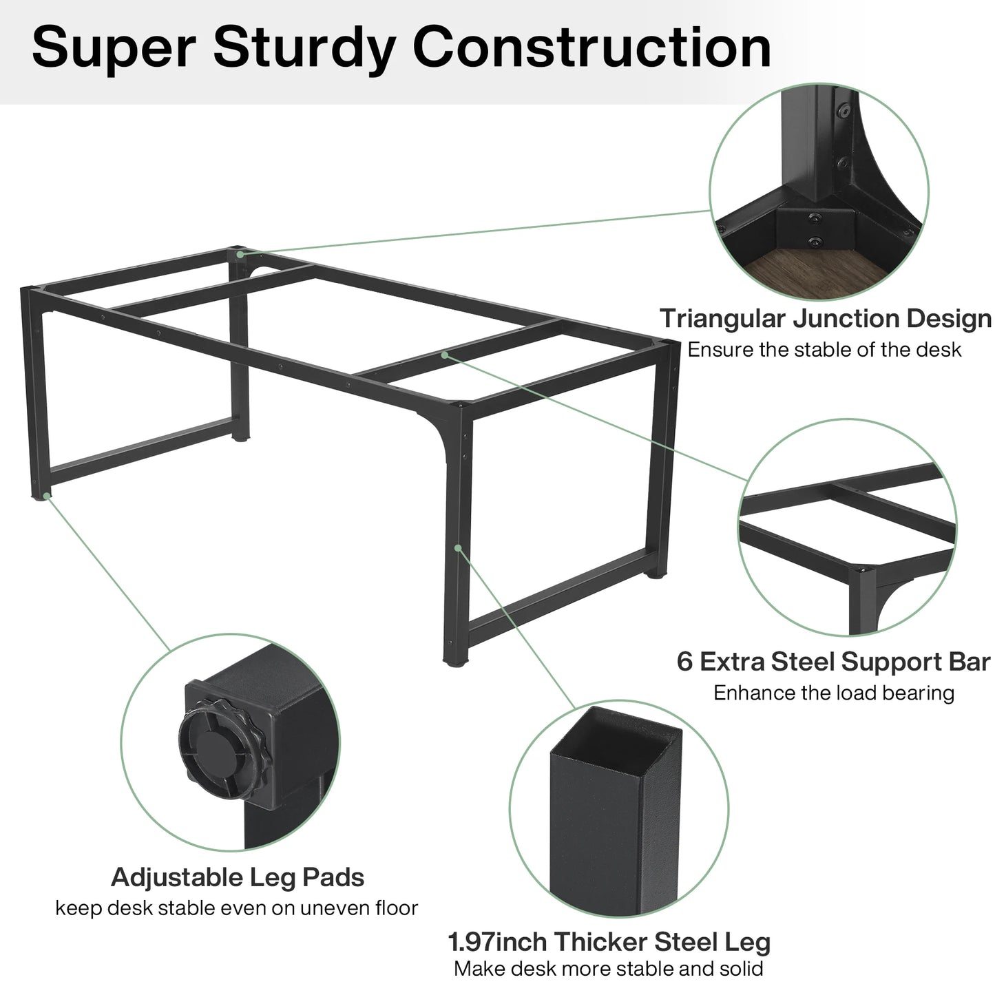 Tribesigns Modern 63” Executive Desk
