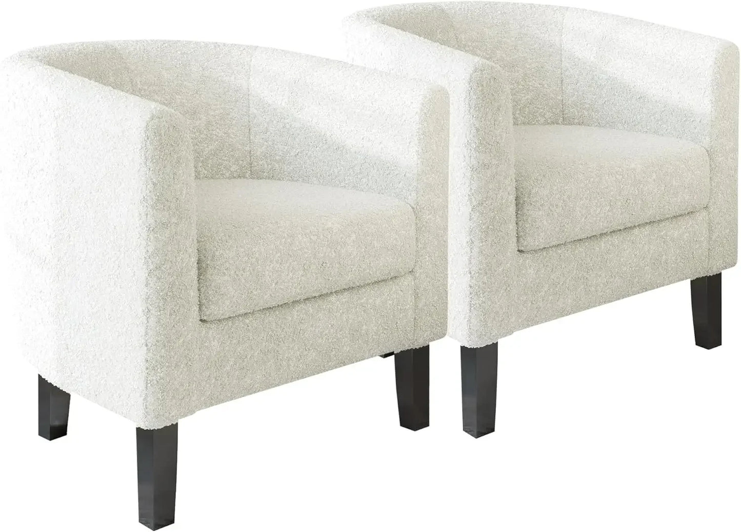 Linen Accent Barrel Chairs, Set of 2