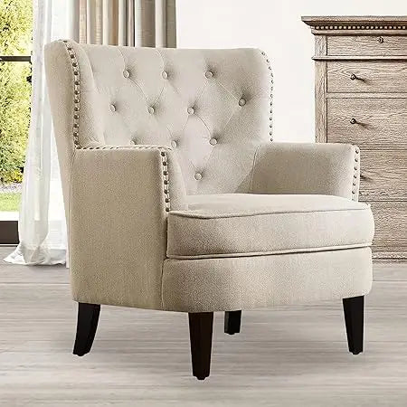Mid-Century Modern Upholstered Accent Chair