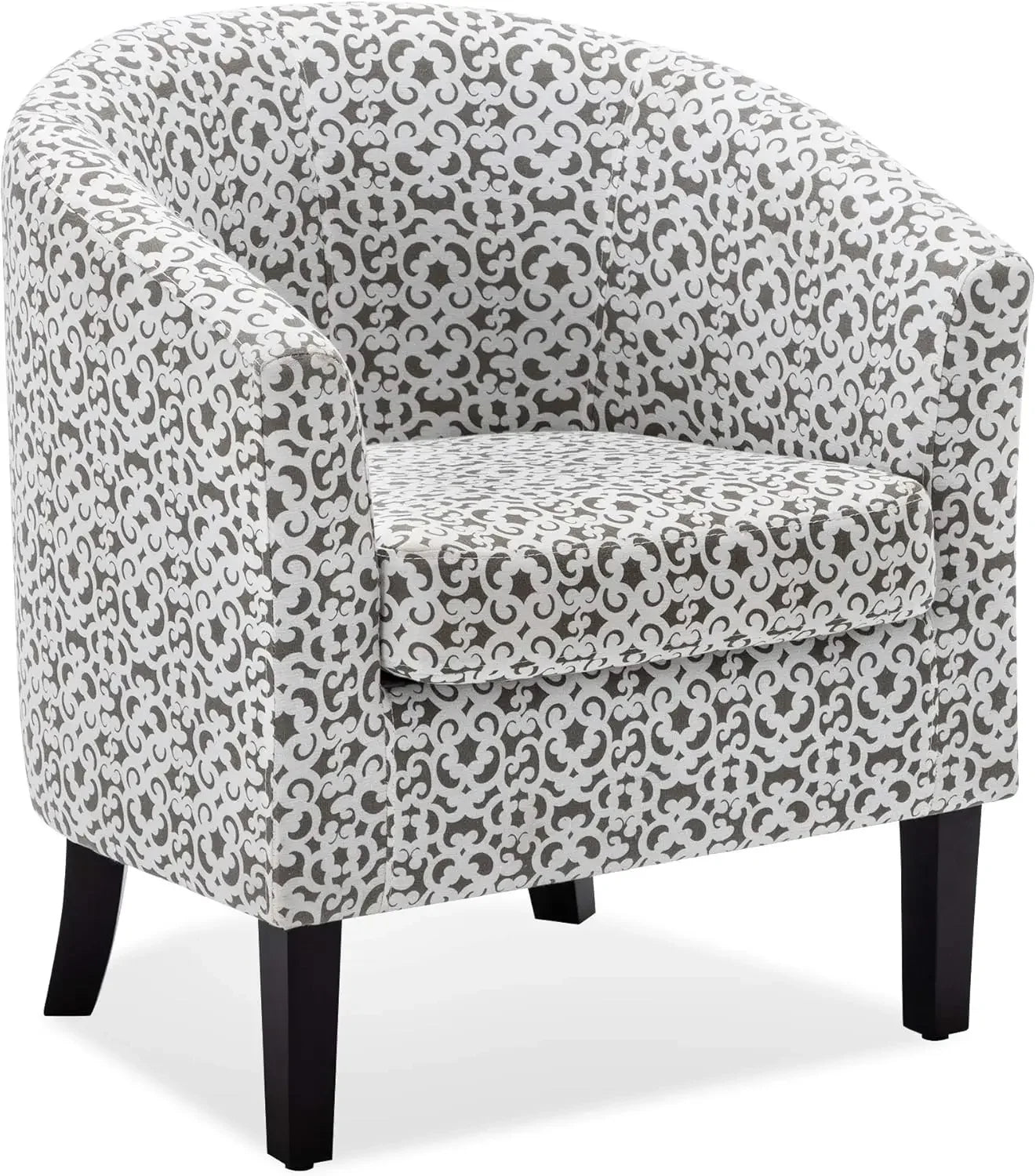 Linen Accent Barrel Chairs, Set of 2