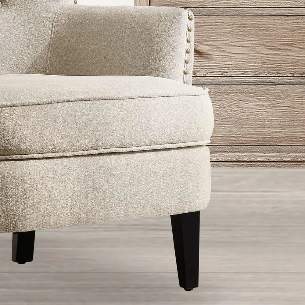 Mid-Century Modern Upholstered Accent Chair