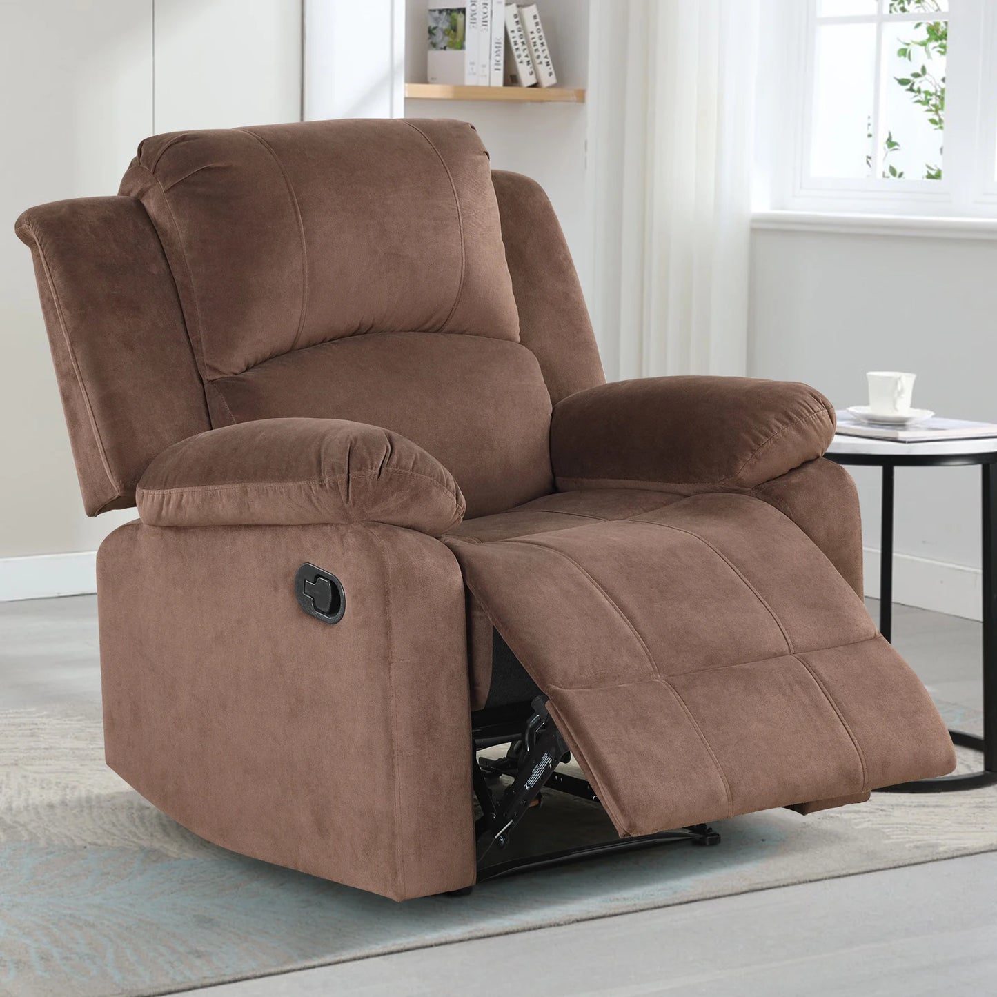 Fabric Upholstered Manual Recliner