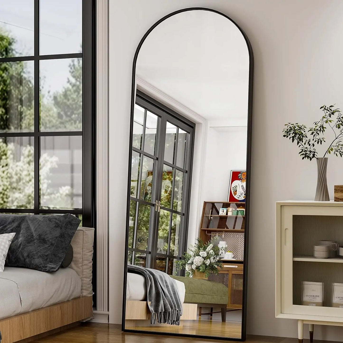 Extra Large 26" x 71" Arched Full Length Floor Mirror