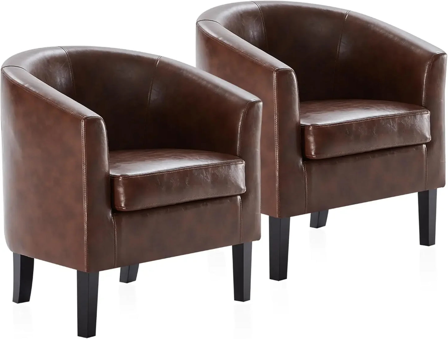 Linen Accent Barrel Chairs, Set of 2