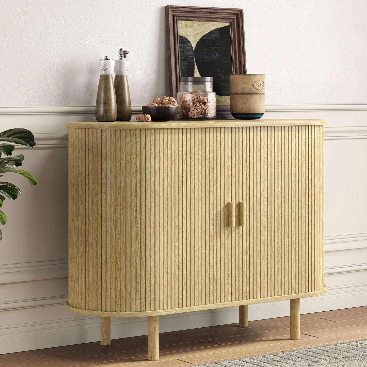 40" Sideboard with Sliding Door Storage and an Adjustable Shelf