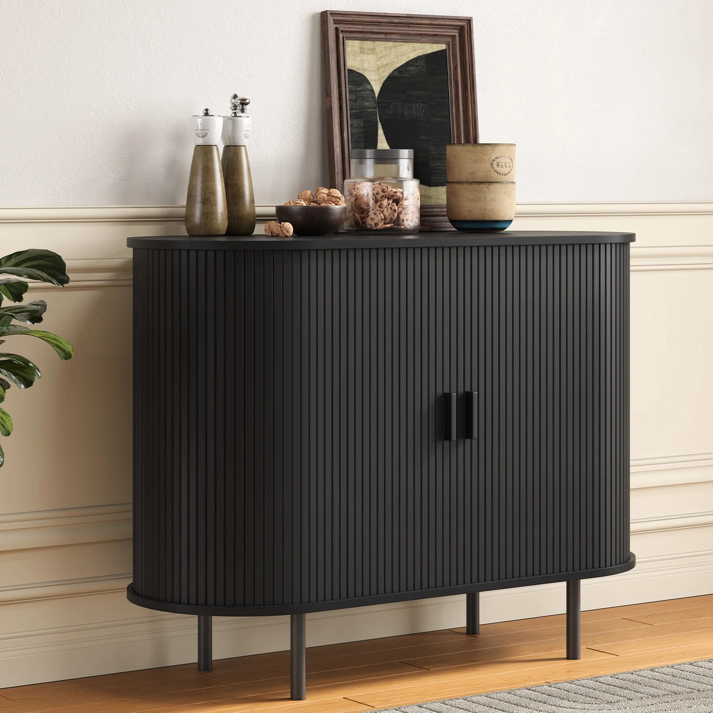 40" Sideboard with Sliding Door Storage and an Adjustable Shelf