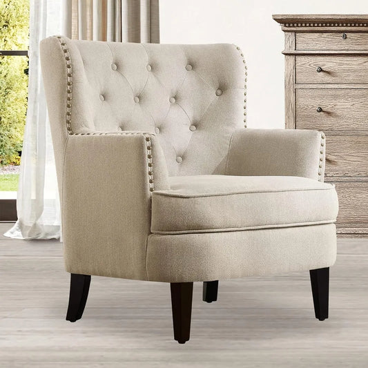 Mid-Century Modern Upholstered Accent Chair