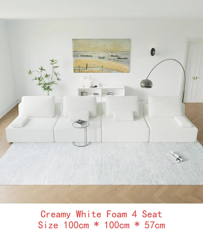 Oversized Boucle Modular Sectional Sofa