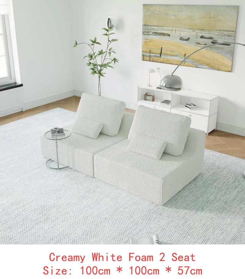 Oversized Boucle Modular Sectional Sofa