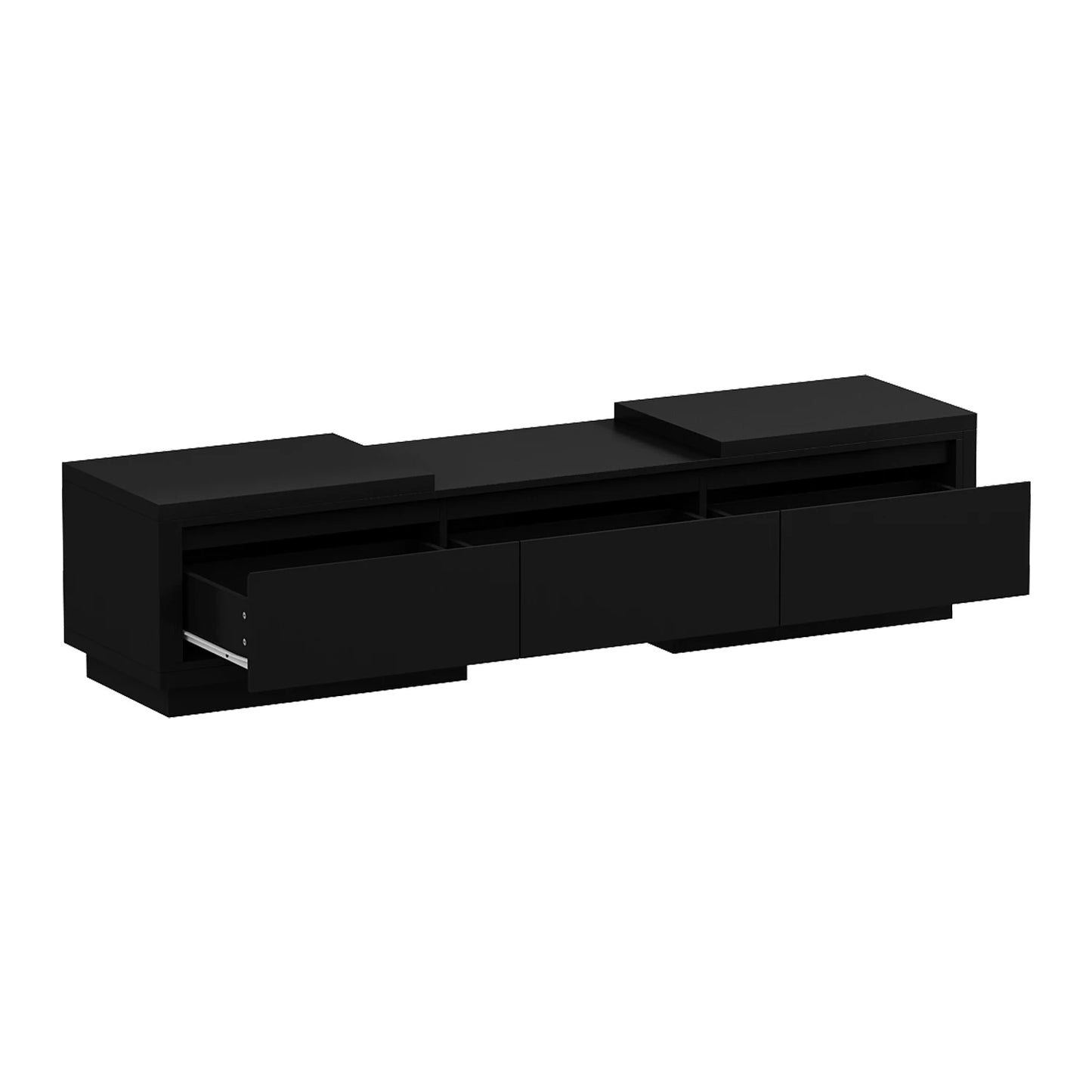 FUFU&GAGA Modern TV stand with 3 drawers, expandable TV console for TVs up to 120"