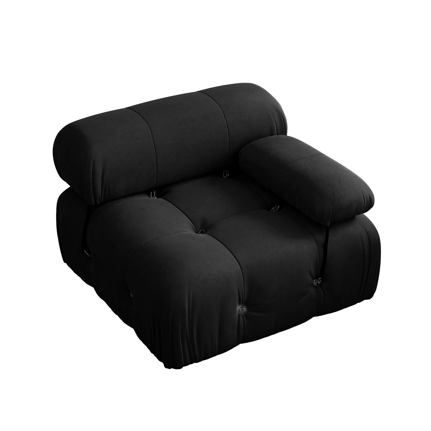 Minimalist Sectional Sofa with Ottoman