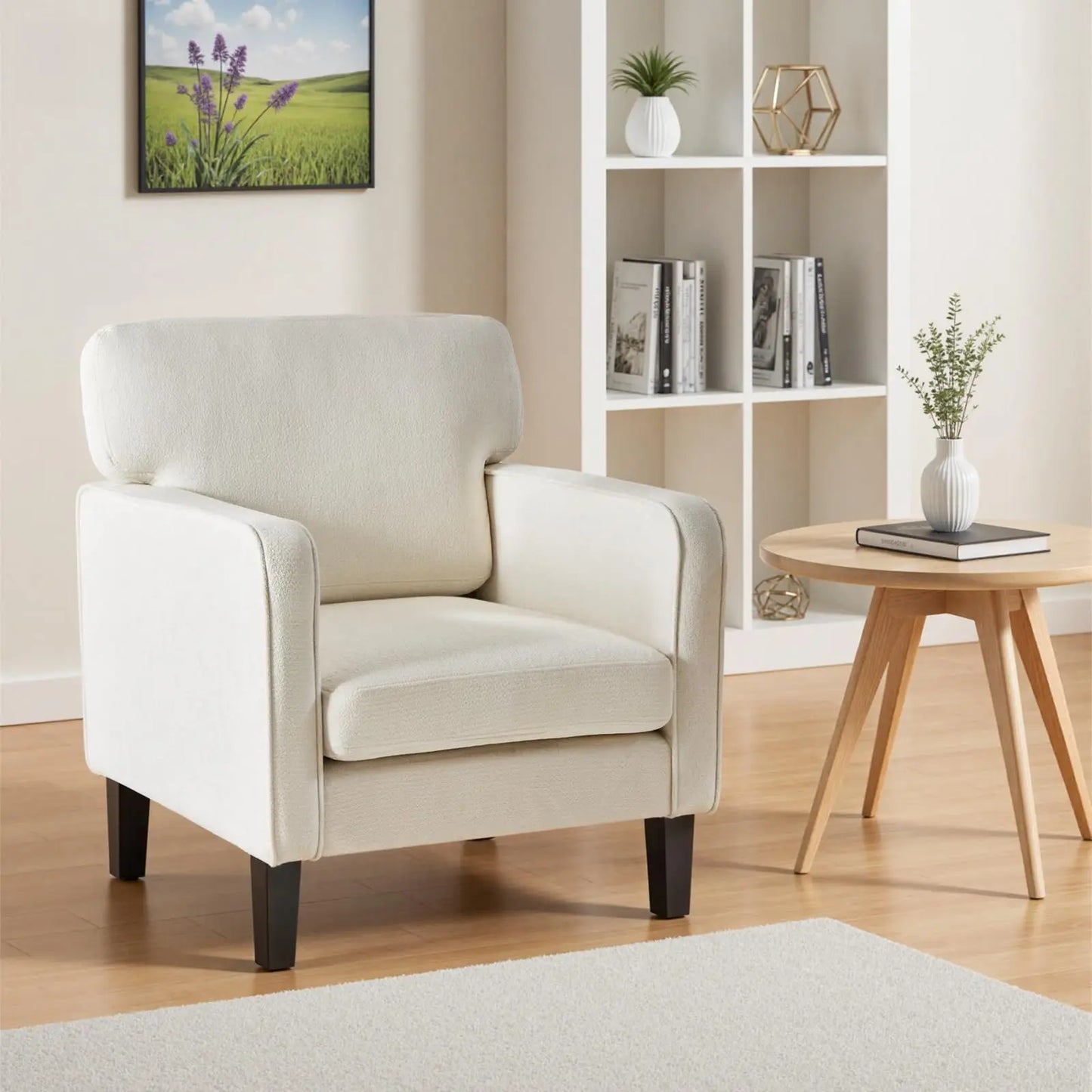 JHK Modern Accent Chairs with Ergonomic Armrest and Backrest Lumbar Support