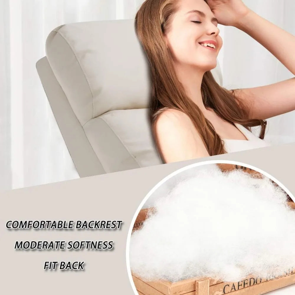 Modern Push-Back Recliner Chair with Lumbar Support