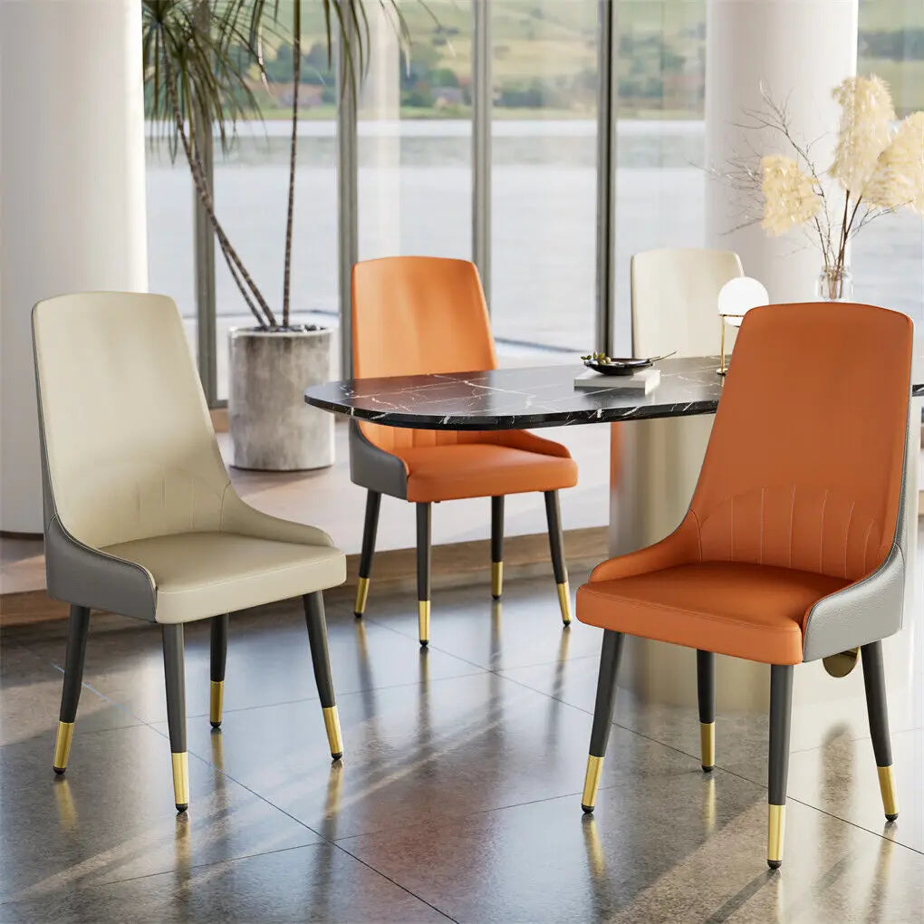 LUVODI 2PCS Microfiber Leather Dining Room Chairs