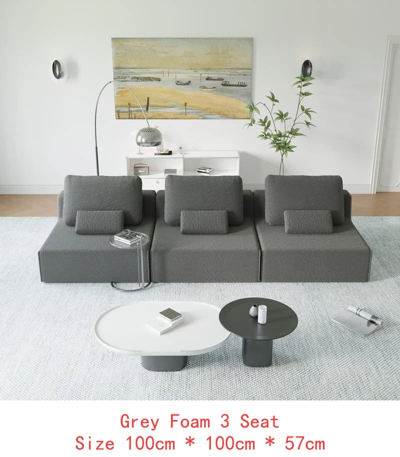 Oversized Boucle Modular Sectional Sofa