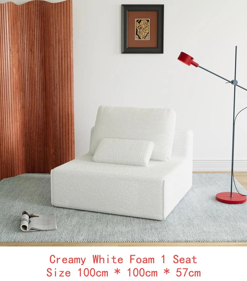 Oversized Boucle Modular Sectional Sofa