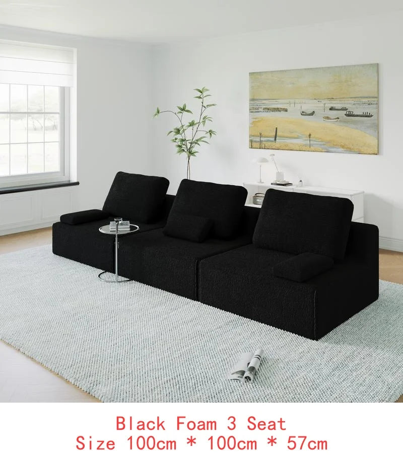 Oversized Boucle Modular Sectional Sofa