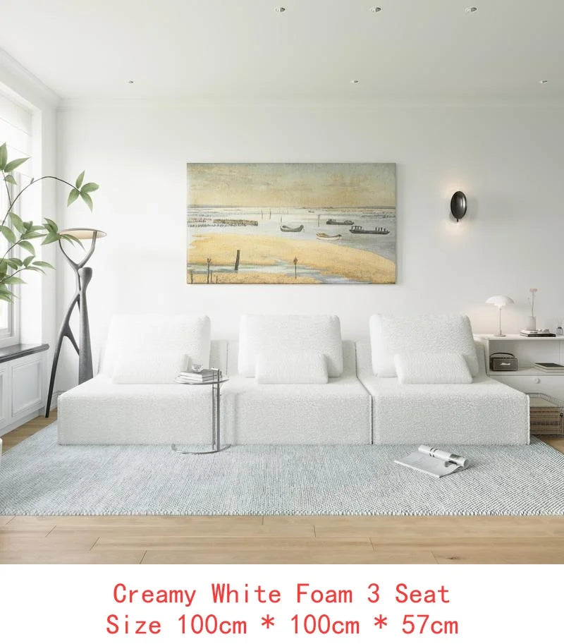 Oversized Boucle Modular Sectional Sofa