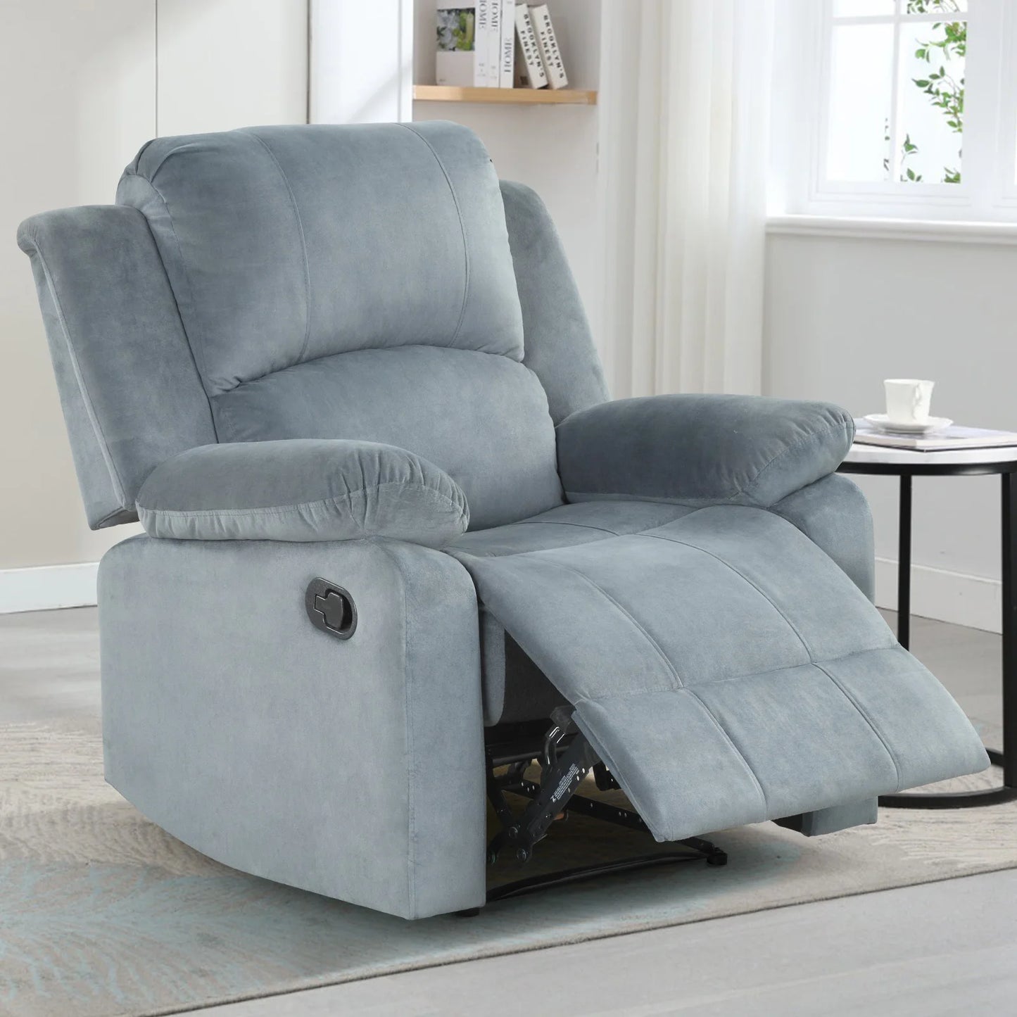 Fabric Upholstered Manual Recliner
