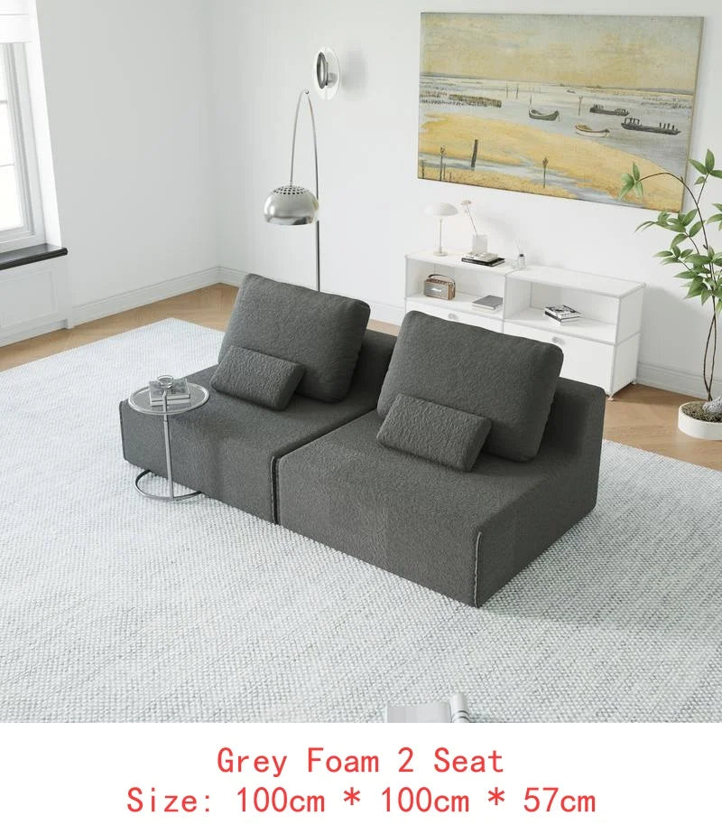 Oversized Boucle Modular Sectional Sofa