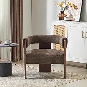 Modern Wooden Frame Velvet Accent Chair by Christopher Knight Home